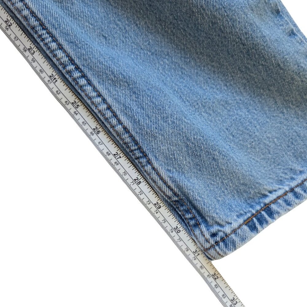 Vintage Levis 560 Jeans Mens size 36x34 Loose Fit Tapered Light Blue Denim Y2K - Picture 9 of 13